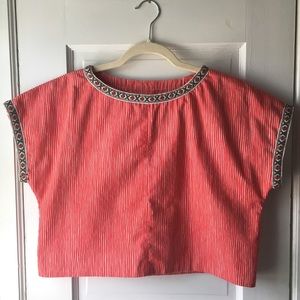 Vintage Handmade Boxy Crop Top